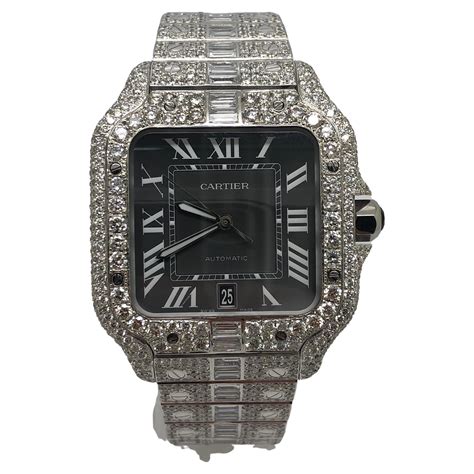 fake ice watch for sale|iced out cartier watch real.